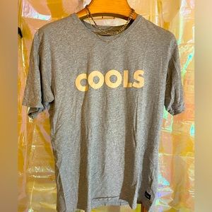 COOLS oversized blush & grey tee